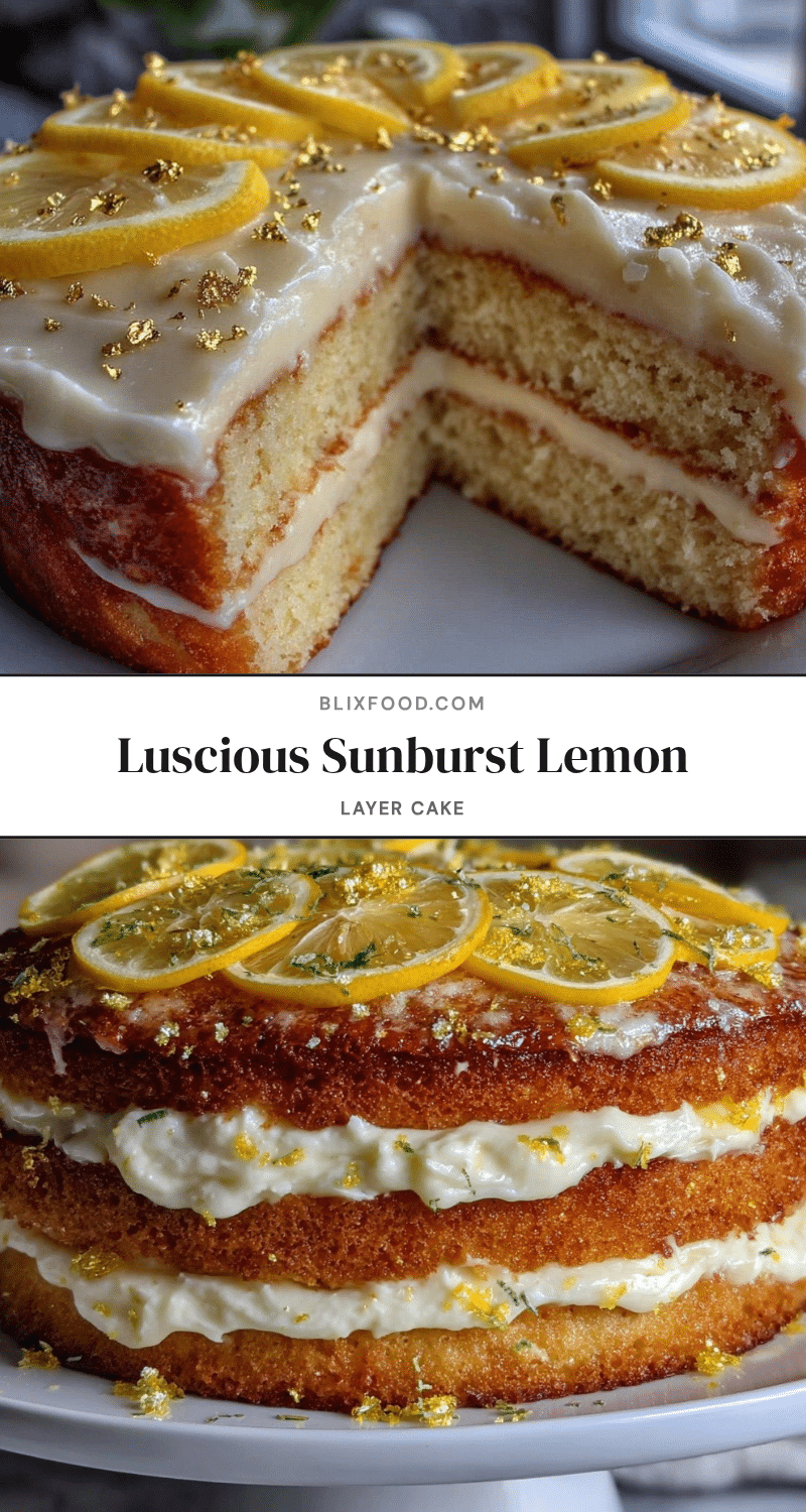 sunburst lemon layer cake recipe