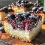 tangy huckleberry lemon bars - featured image