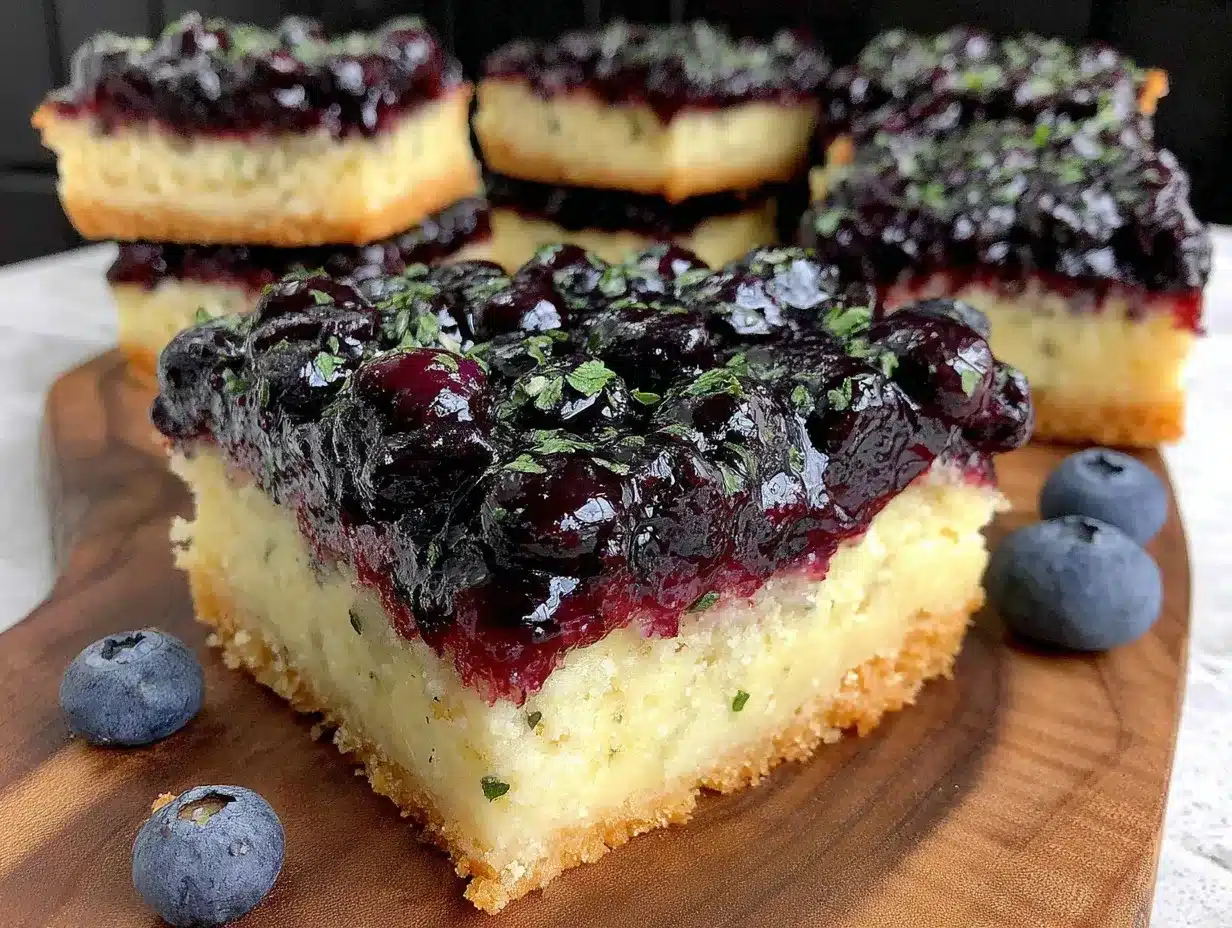 tangy huckleberry lemon bars preparation steps