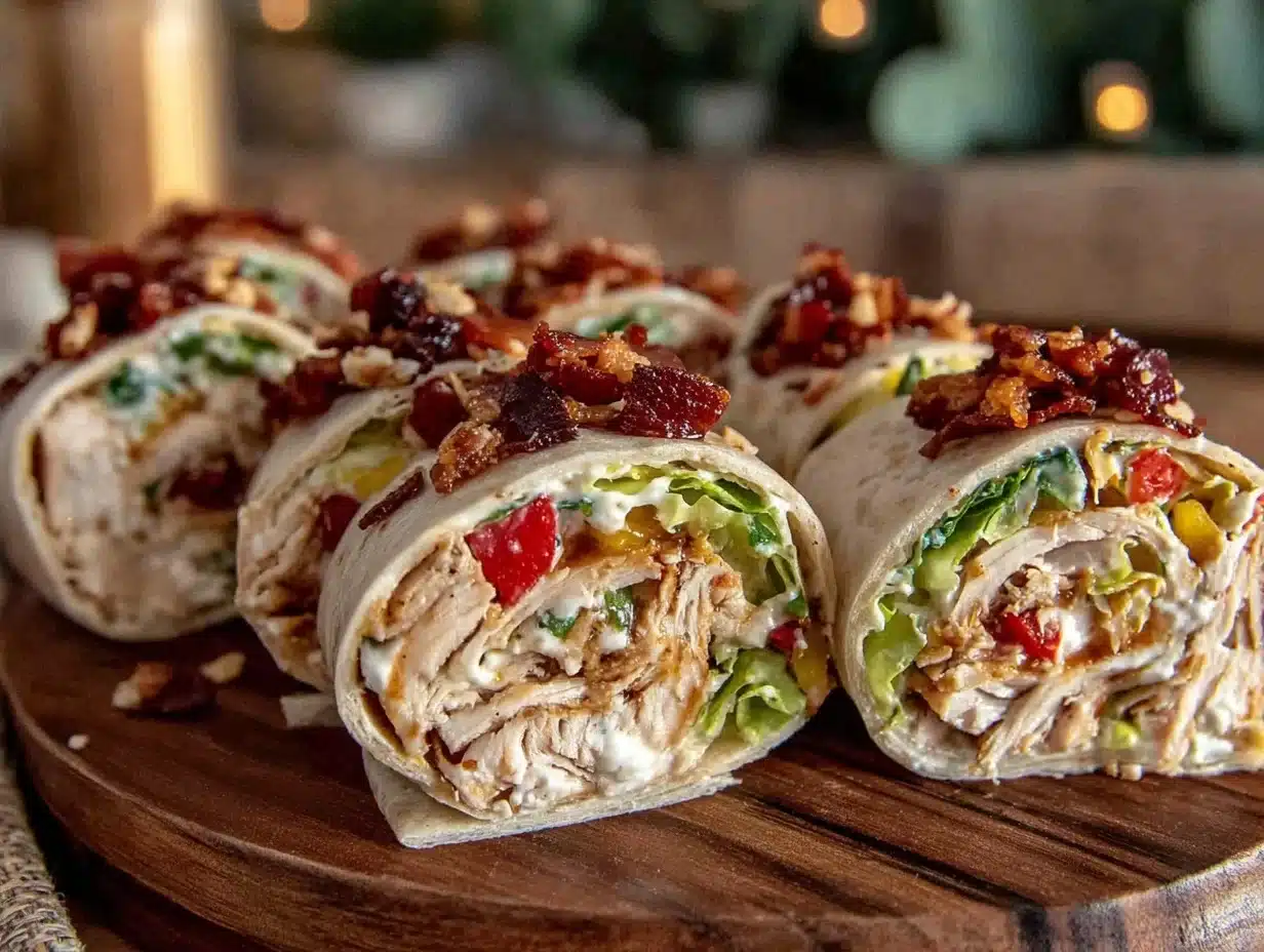 turkey ranch pinwheel wraps - featured image