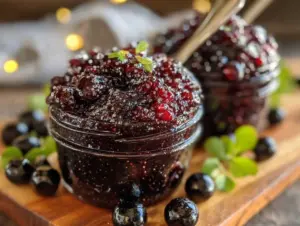 wild huckleberry jam recipe - featured image