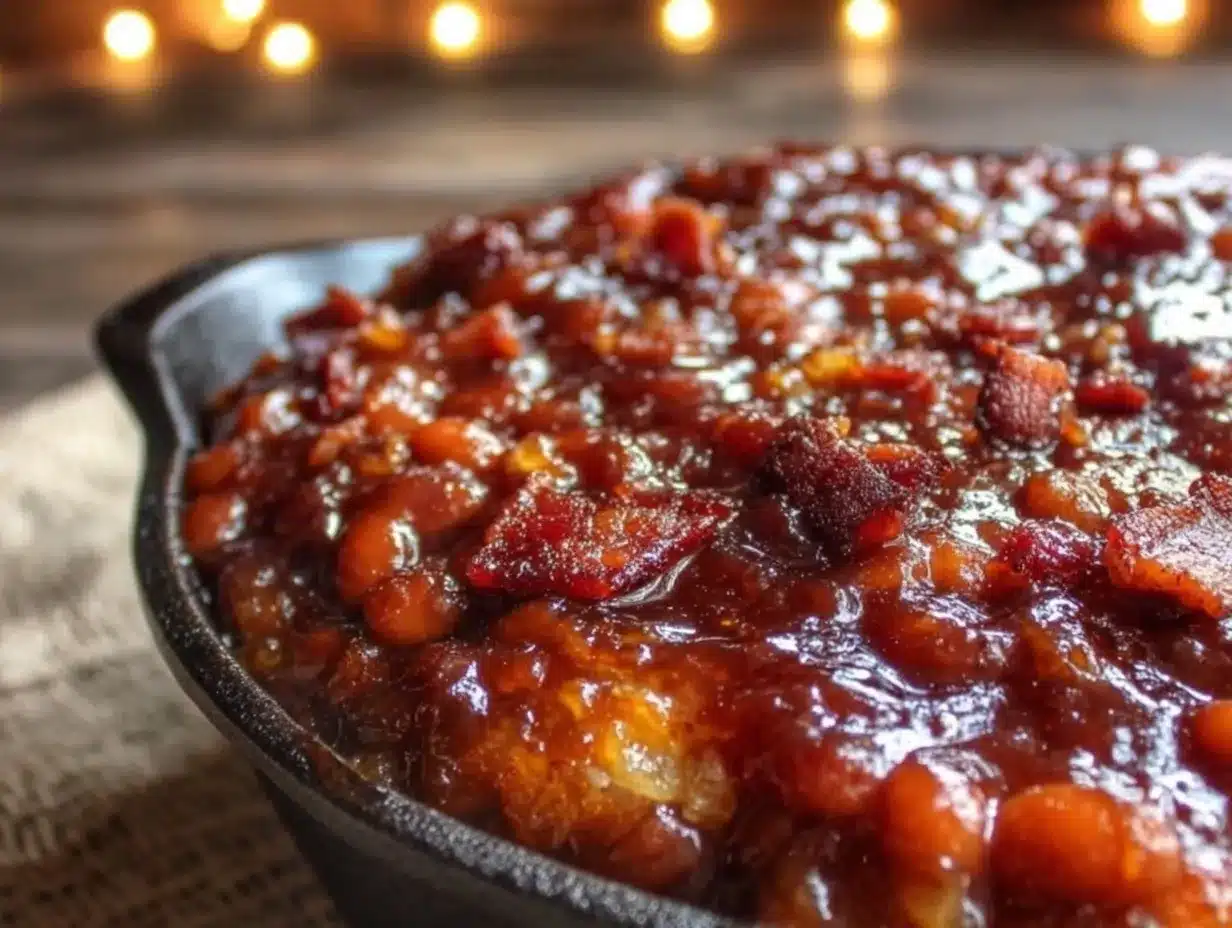 bbq bourbon baked beans preparation steps