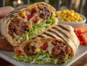 bento box smash burger wrap - featured image