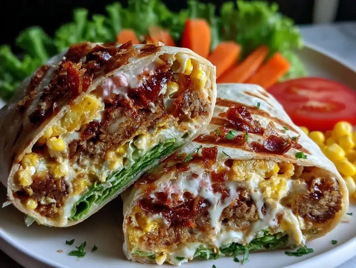 bento box smash burger wrap preparation steps