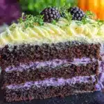 black velvet halloween layer cake - featured image