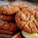 brown butter apple cider snickerdoodles - featured image