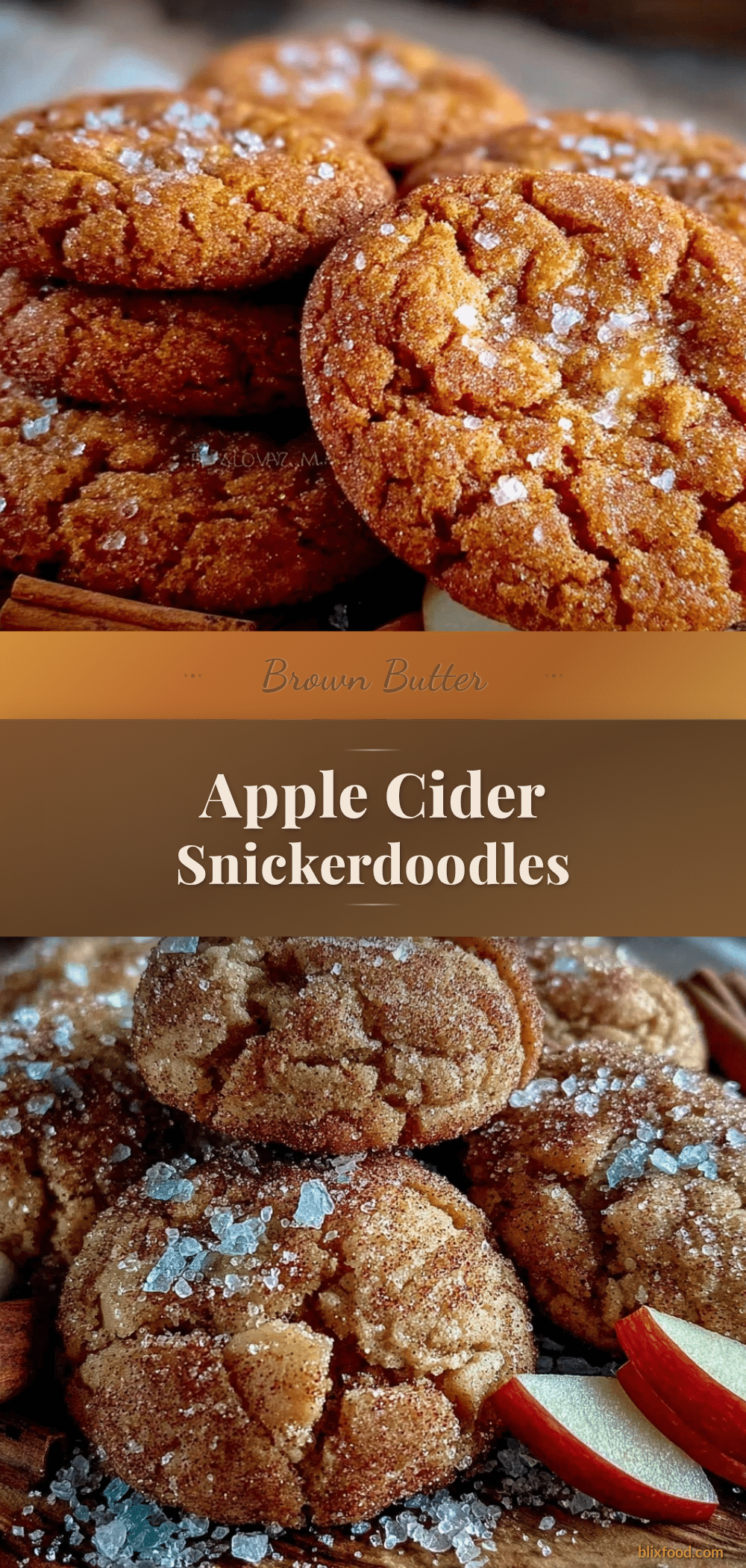 brown butter apple cider snickerdoodles recipe