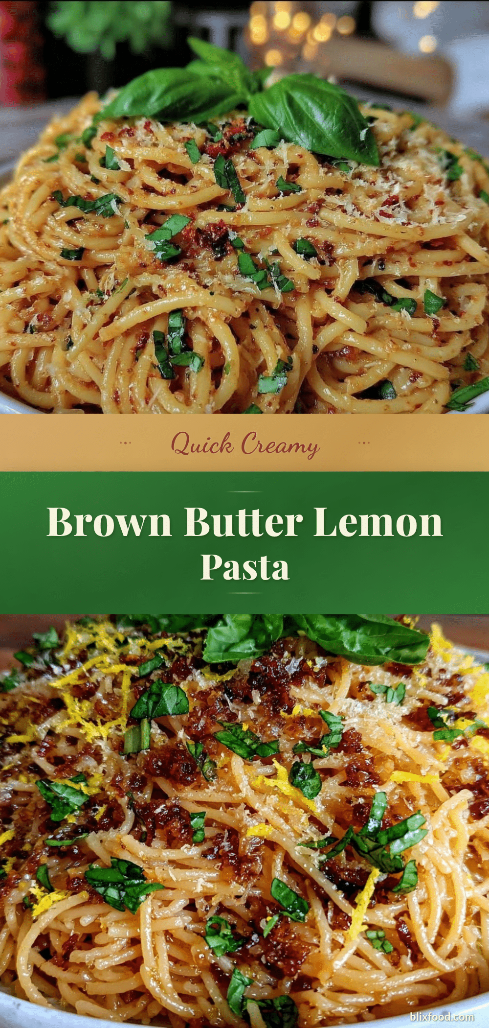 brown butter lemon pasta recipe