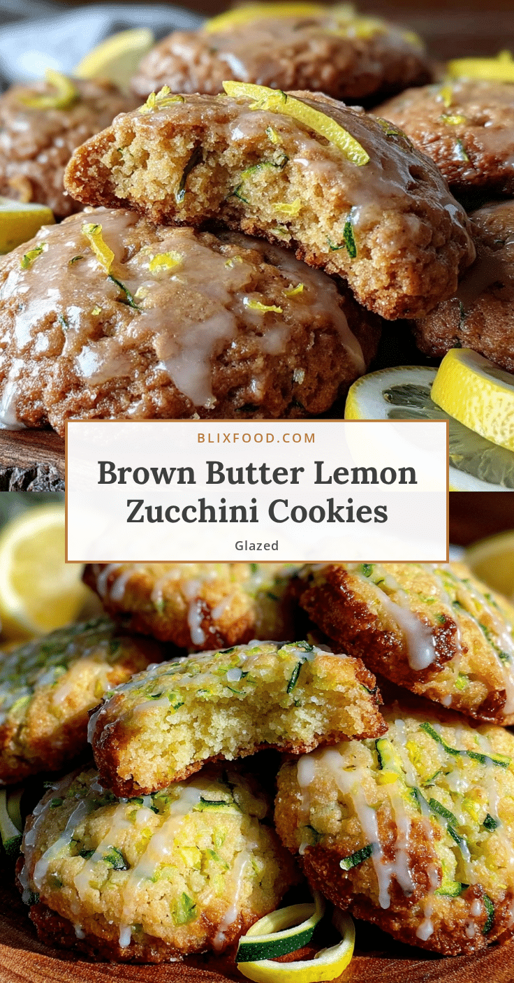 brown butter lemon zucchini cookies recipe