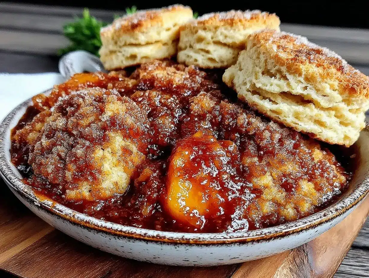 brown sugar peach cobbler preparation steps