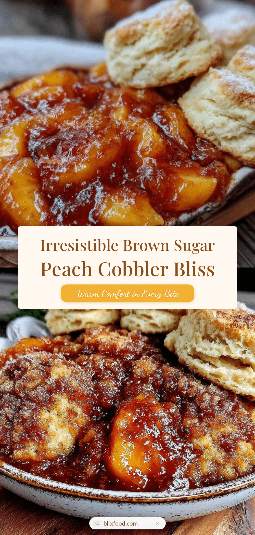 brown sugar peach cobbler recipe