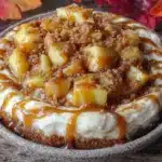 caramel apple cheesecake dip - featured image