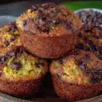 chocolate chip zucchini muffins - featured image