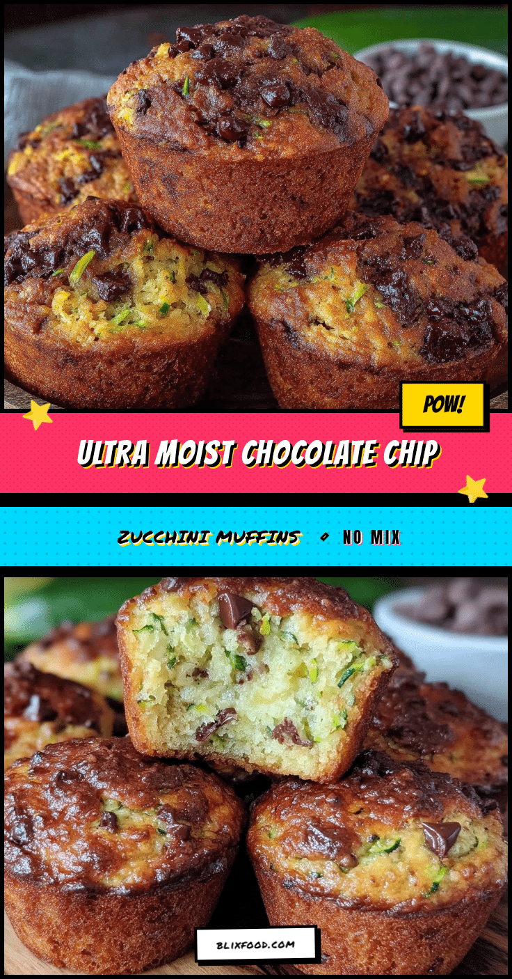 chocolate chip zucchini muffins recipe