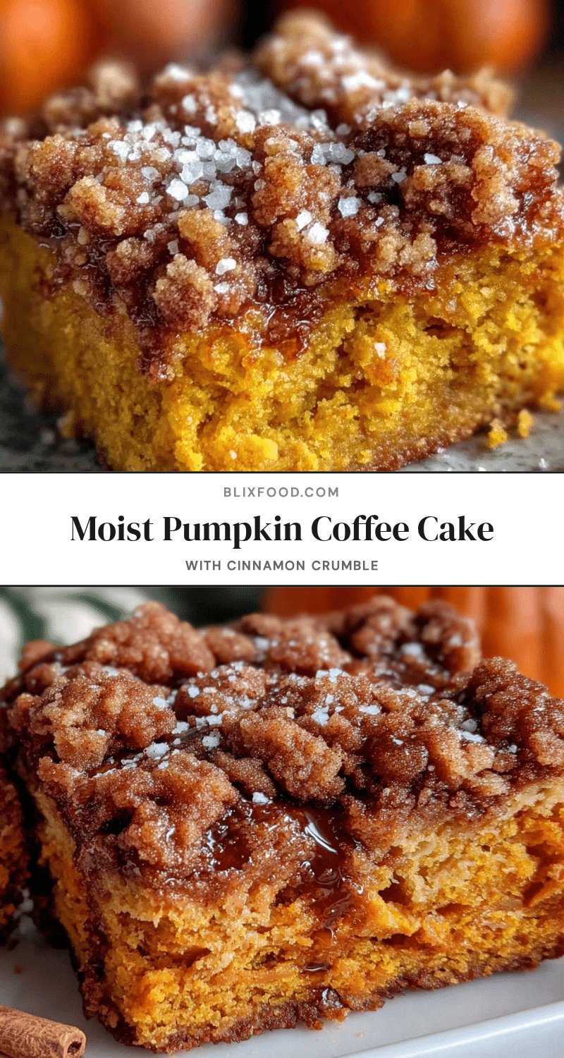 cozy pumpkin coffee cake recipe