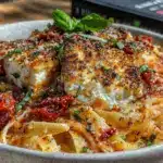 creamy baked feta pasta - featured image