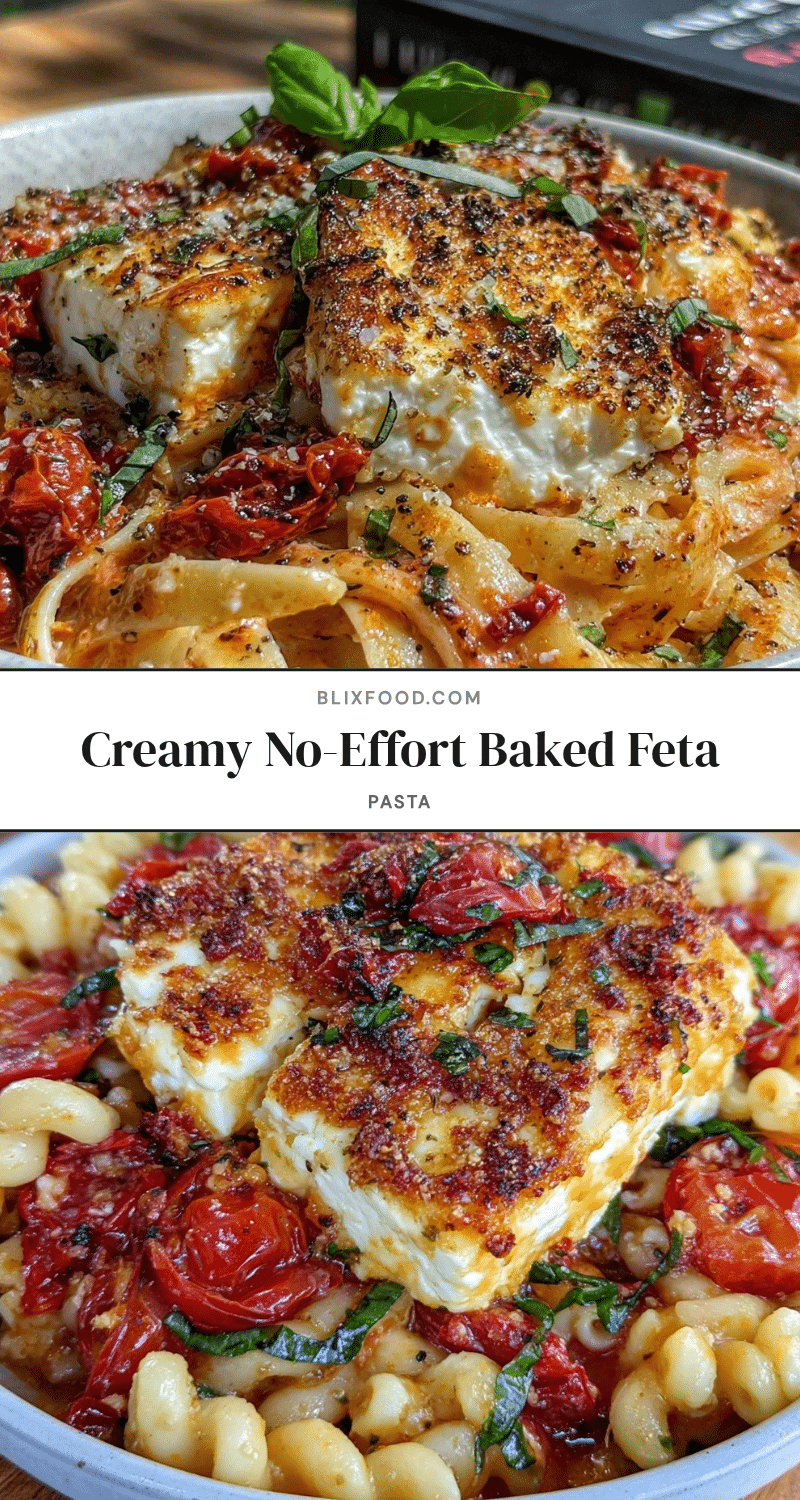 creamy baked feta pasta recipe