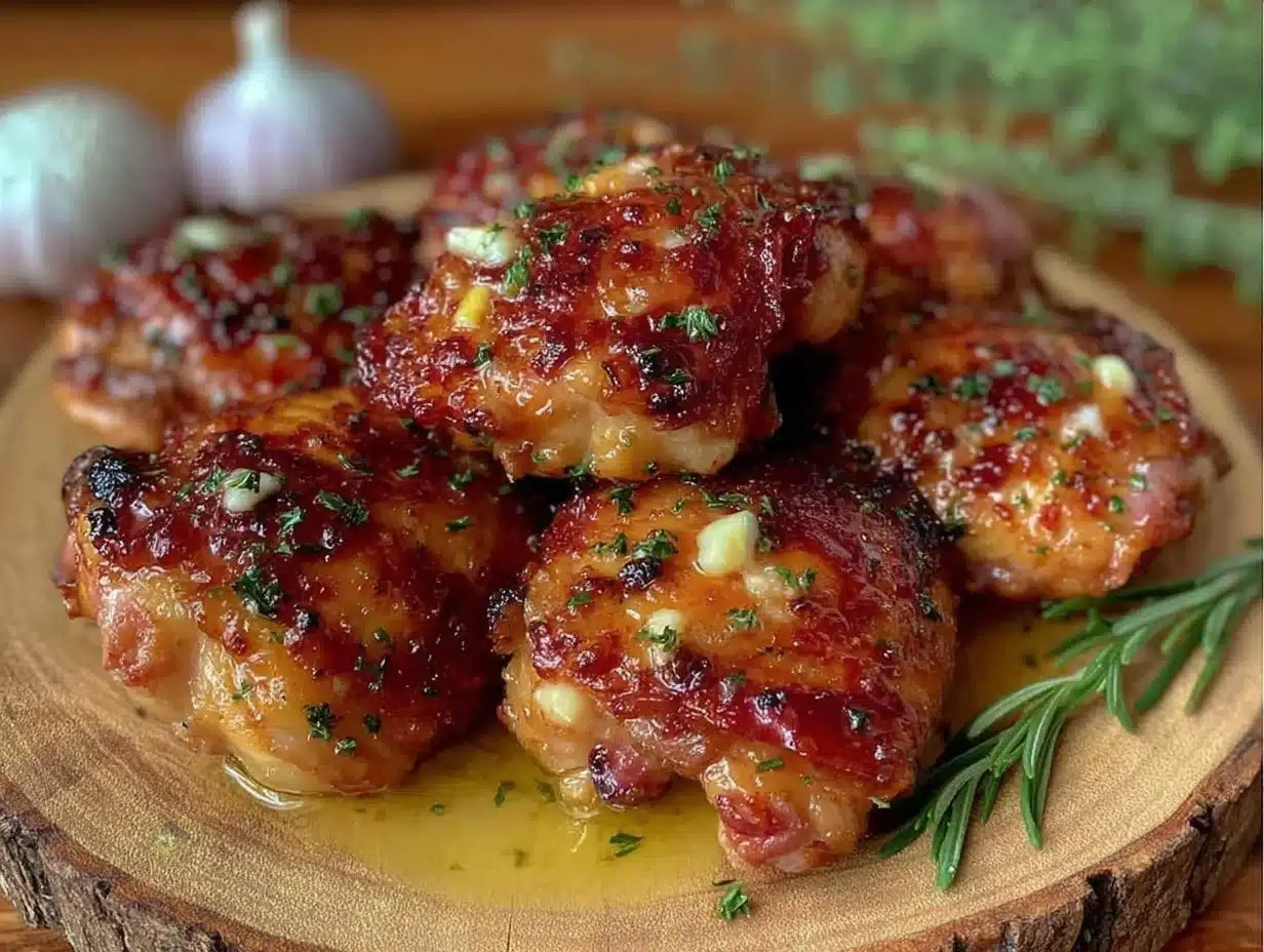 crispy air fryer boneless skinless chicken thighs - featured image