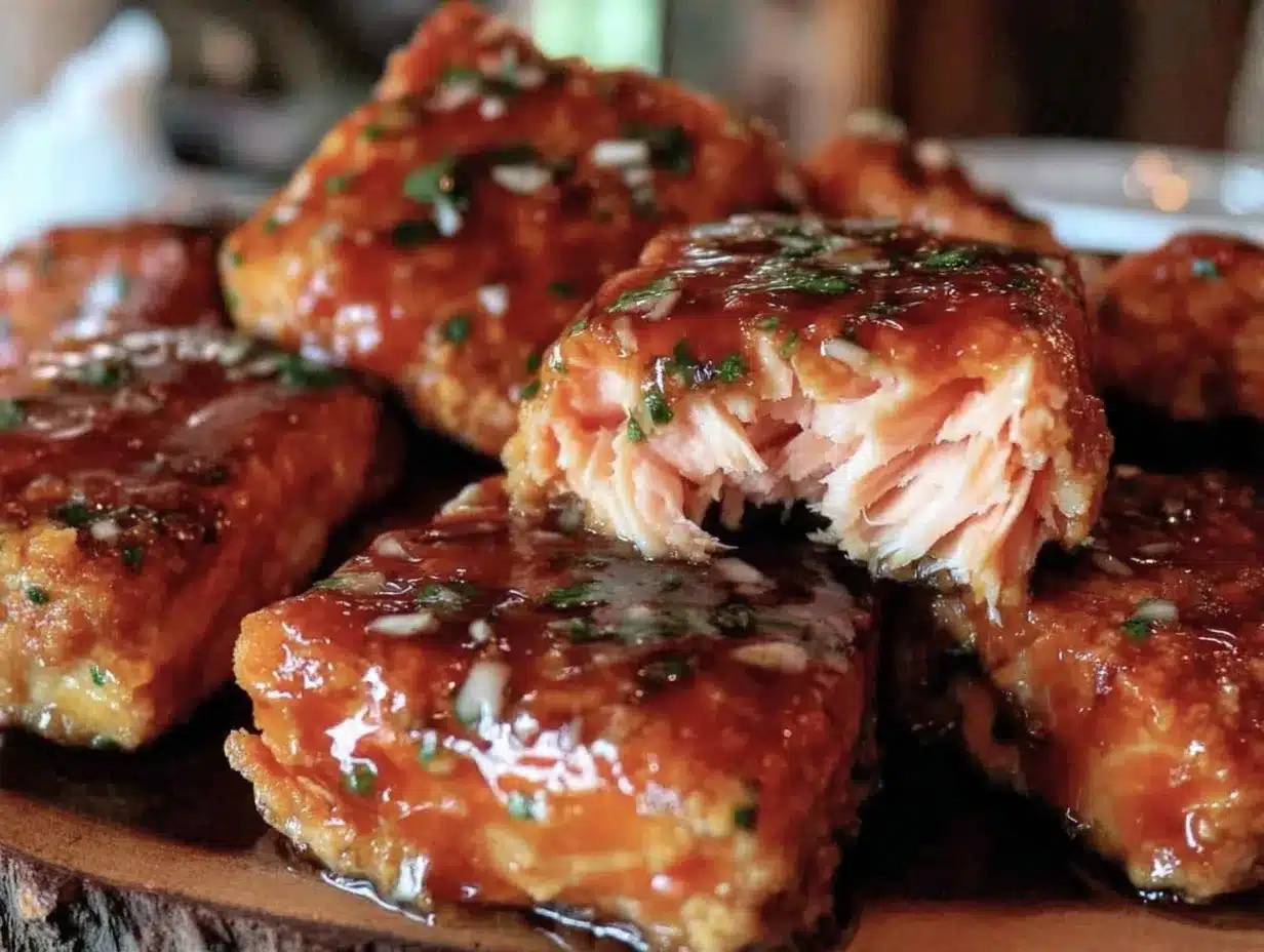 crispy air fryer salmon bites preparation steps
