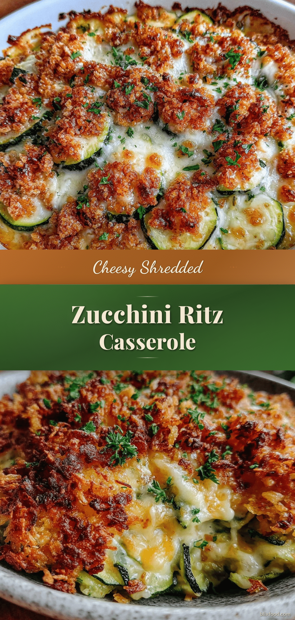crispy cheesy shredded zucchini casserole recipe