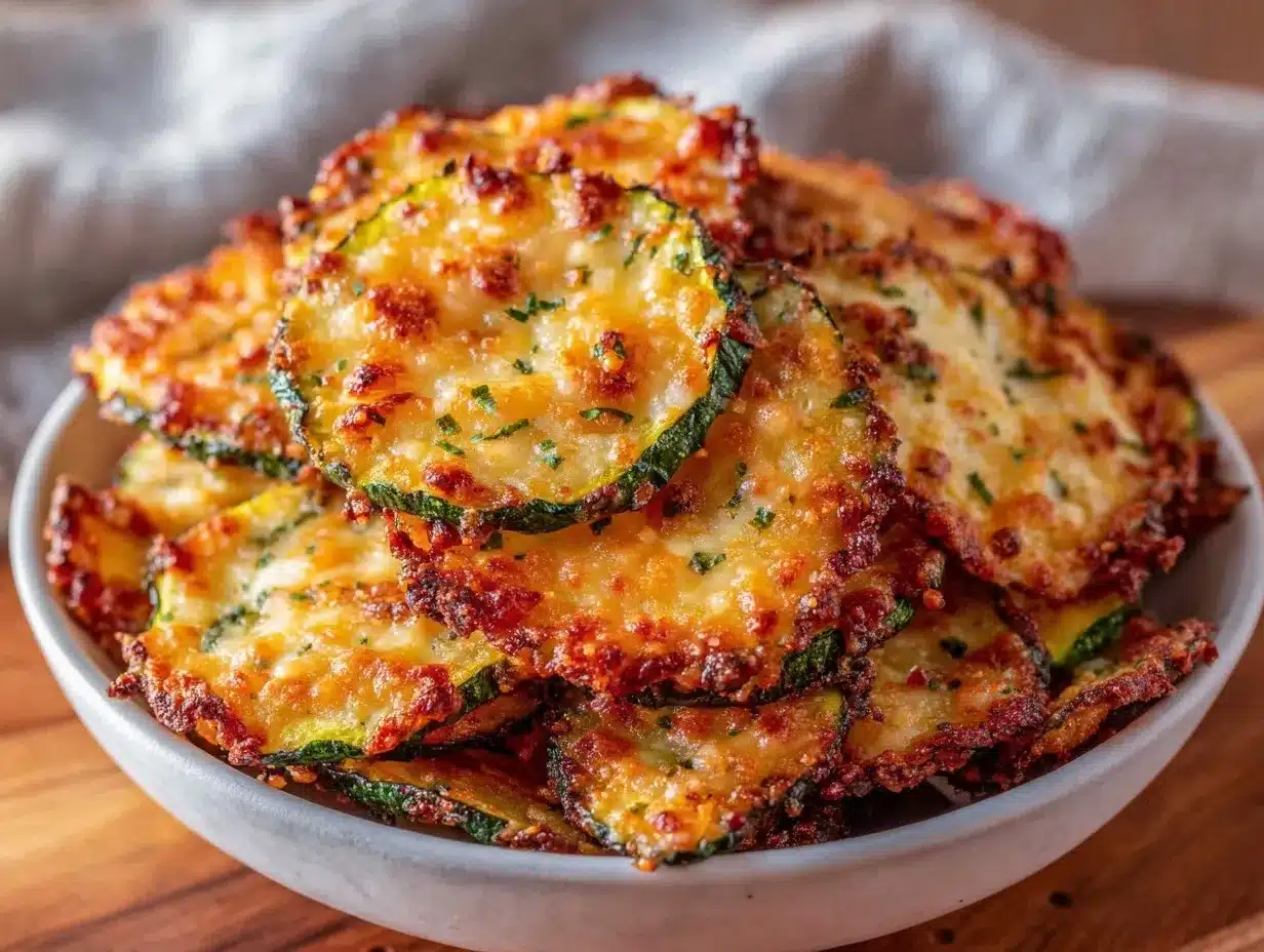 crispy parmesan zucchini chips preparation steps