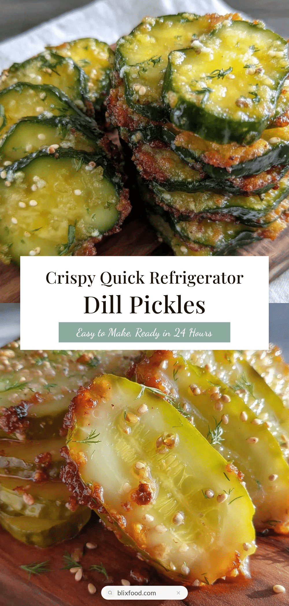 crispy quick refrigerator dill pickles recipe