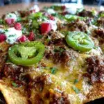 crispy sheet pan loaded nachos - featured image