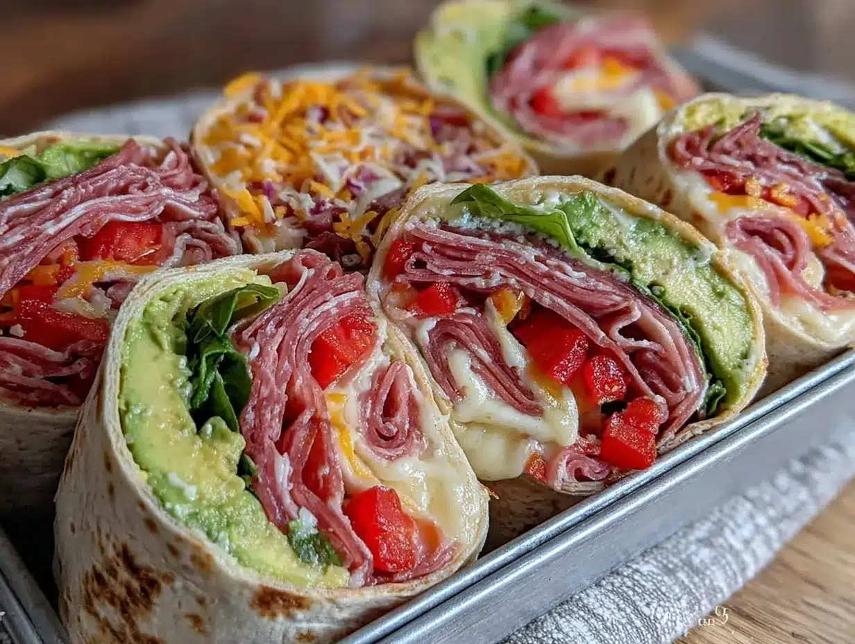 deli roll-up lunchbox preparation steps