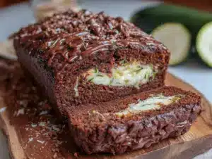 double chocolate zucchini bread - featured image