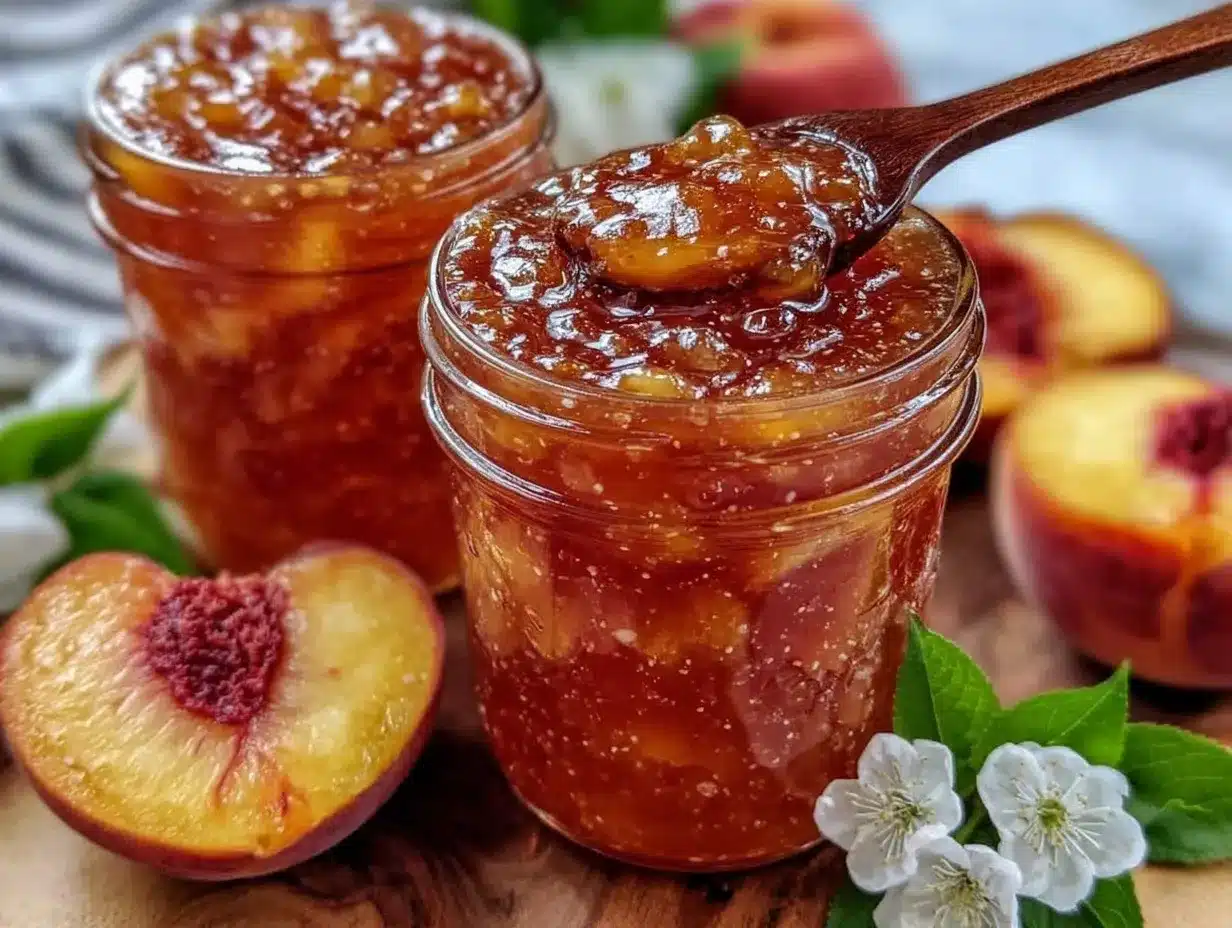 easy fresh peach freezer jam preparation steps
