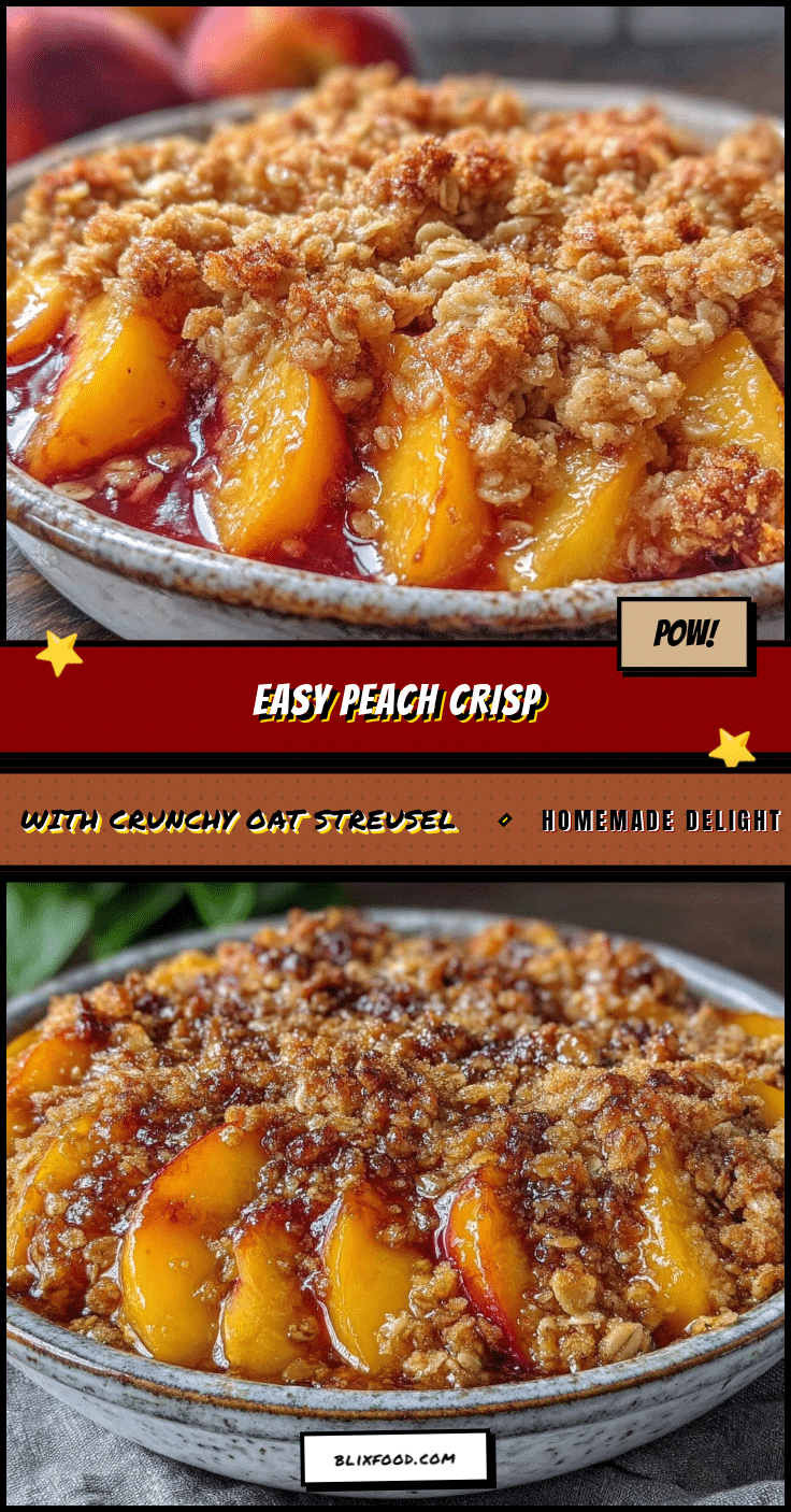 easy peach crisp recipe