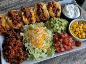 Easy Picky Eater Deconstructed Taco Bento Box - featured image