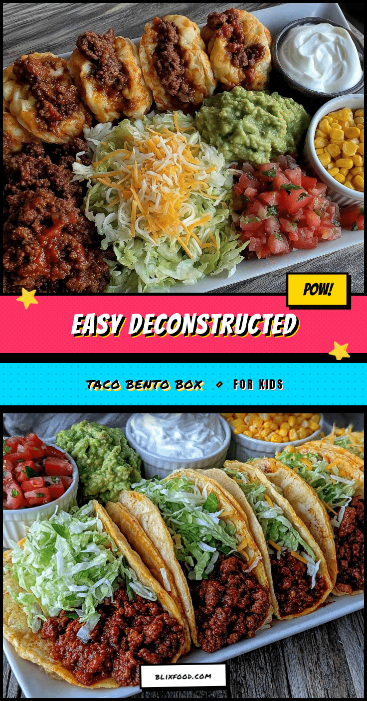 Easy Picky Eater Deconstructed Taco Bento Box recipe