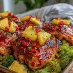 easy sheet pan teriyaki chicken thighs - featured image
