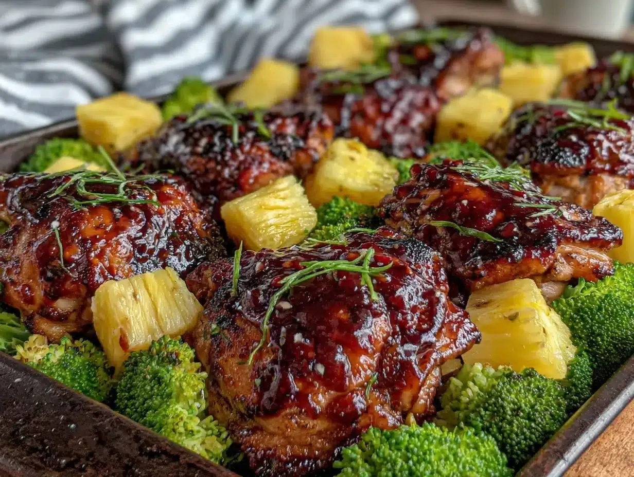 easy sheet pan teriyaki chicken thighs preparation steps