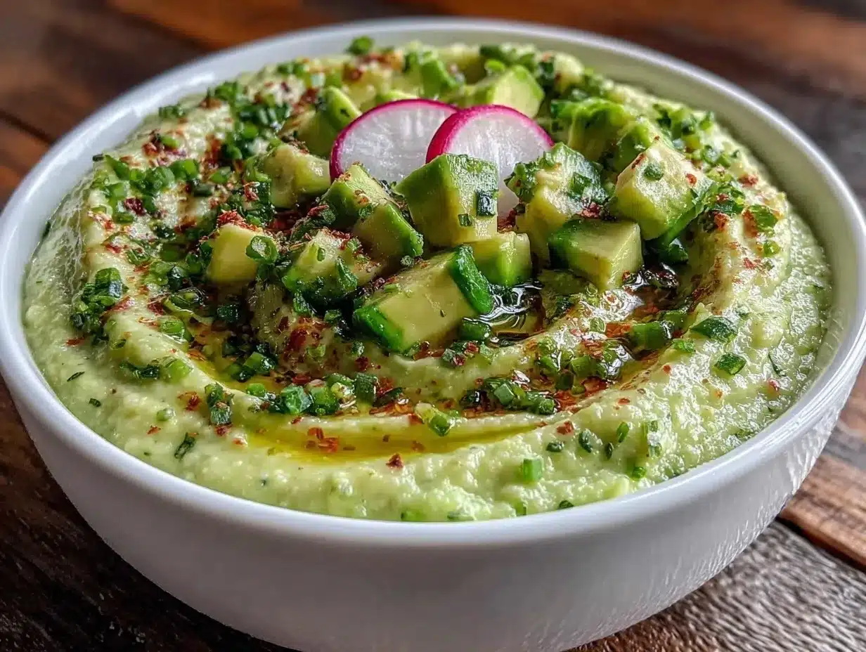fresh cold cucumber avocado gazpacho soup preparation steps