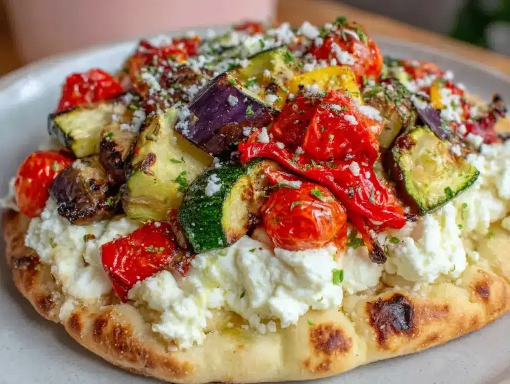 fresh cottage cheese flatbread - featured image