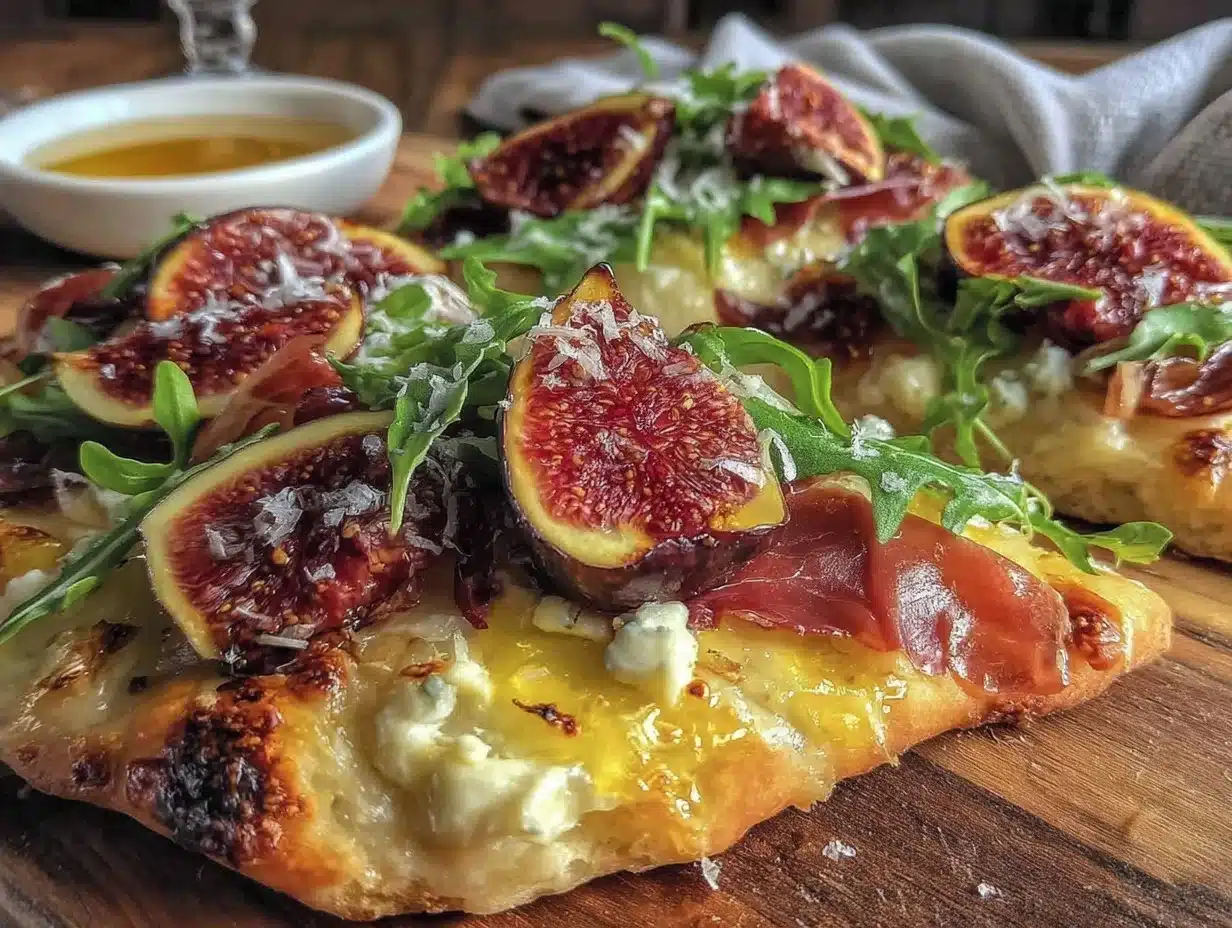 fresh fig and prosciutto flatbread - featured image