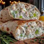 high-protein greek yogurt chicken salad wrap - featured image