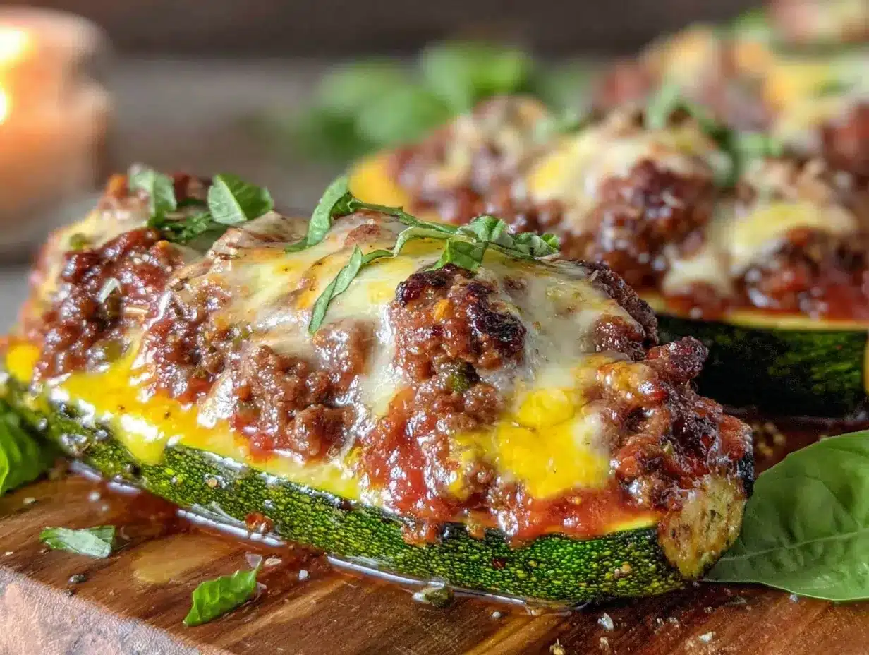 italian stuffed zucchini boats preparation steps
