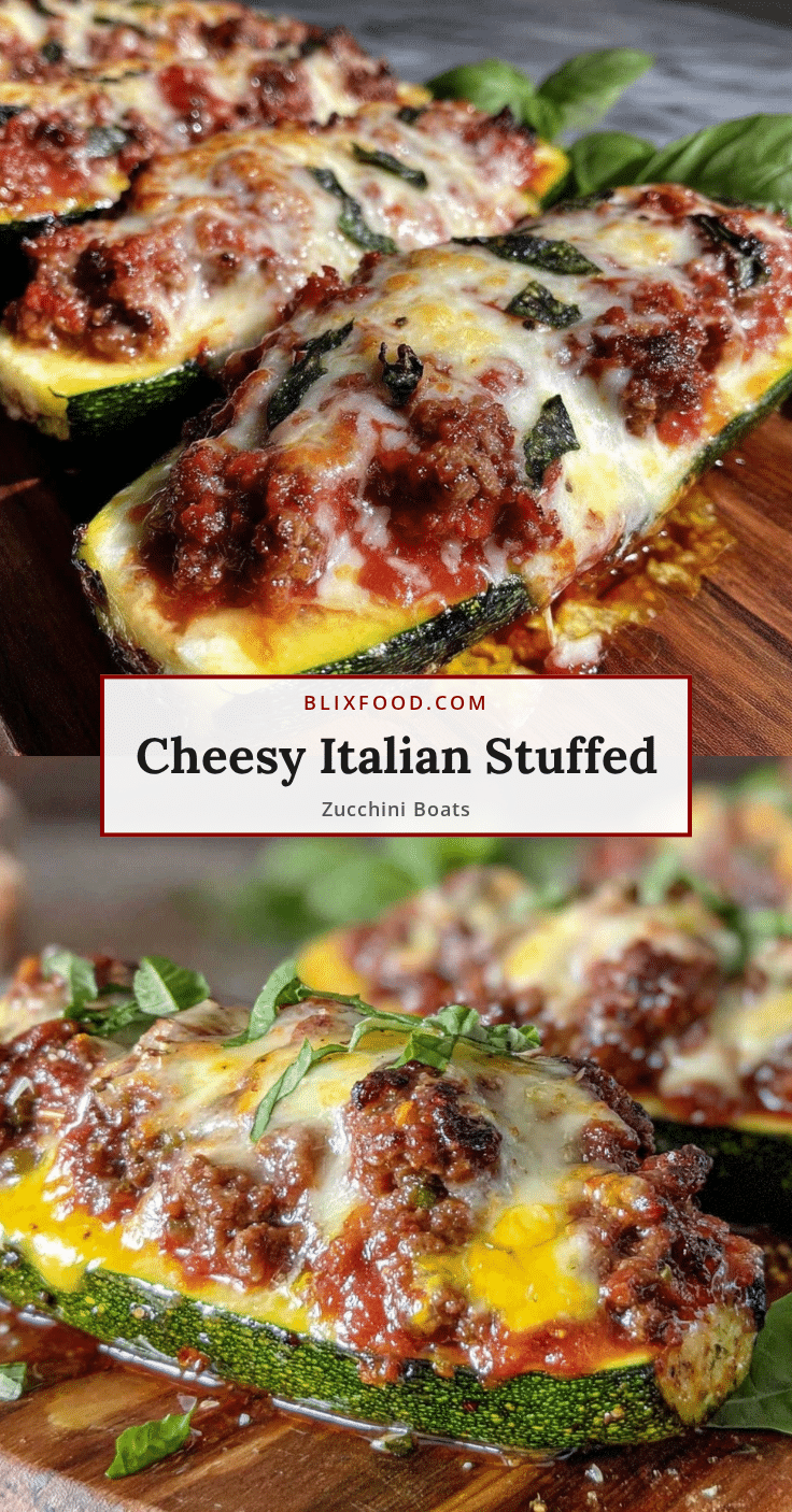 italian stuffed zucchini boats recipe