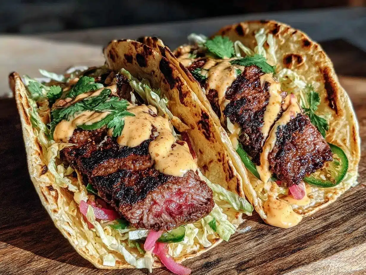 juicy smash burger tacos preparation steps