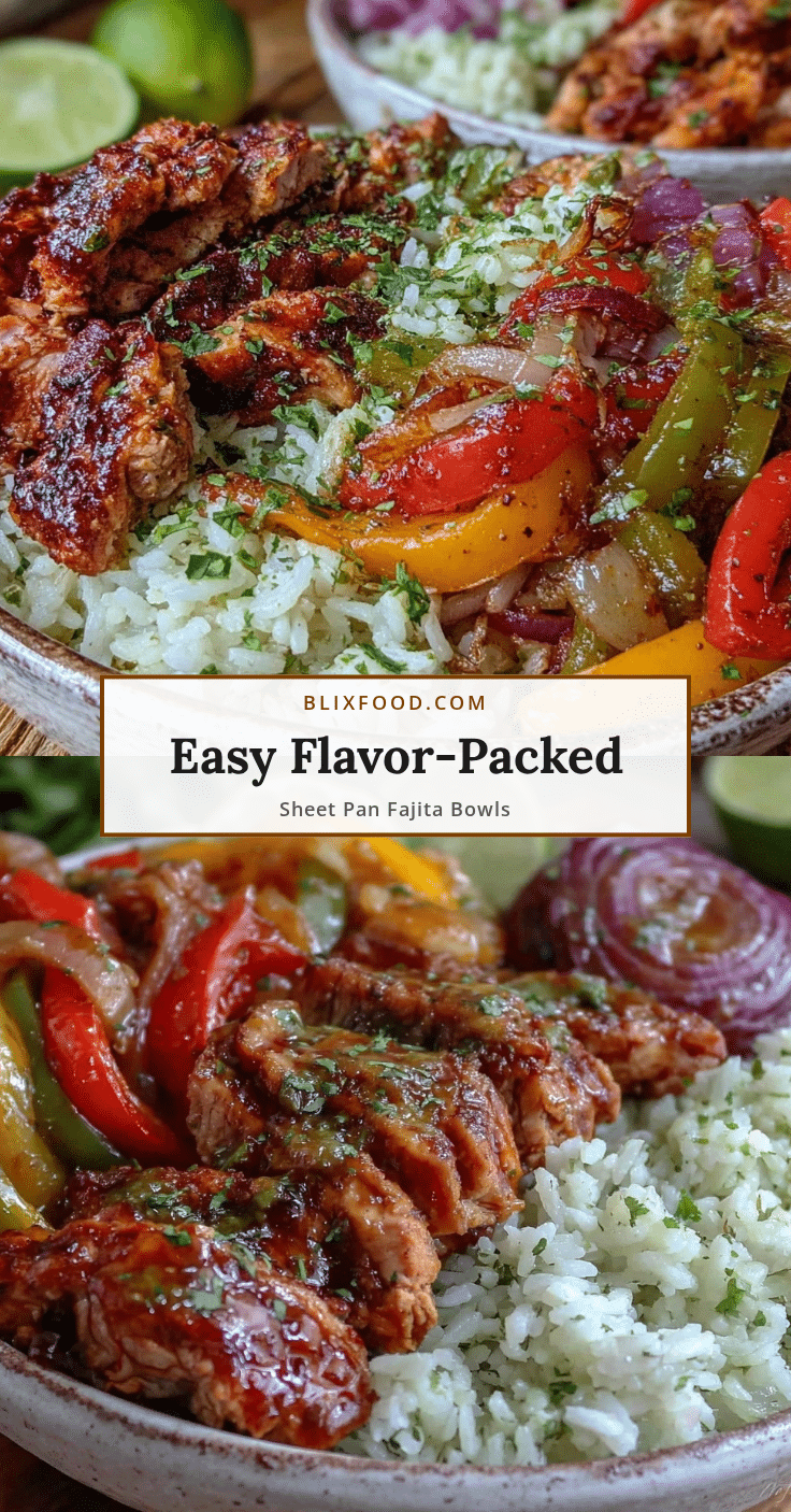 meal prep sheet pan fajita bowls recipe