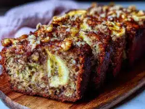 moist zucchini banana bread - featured image