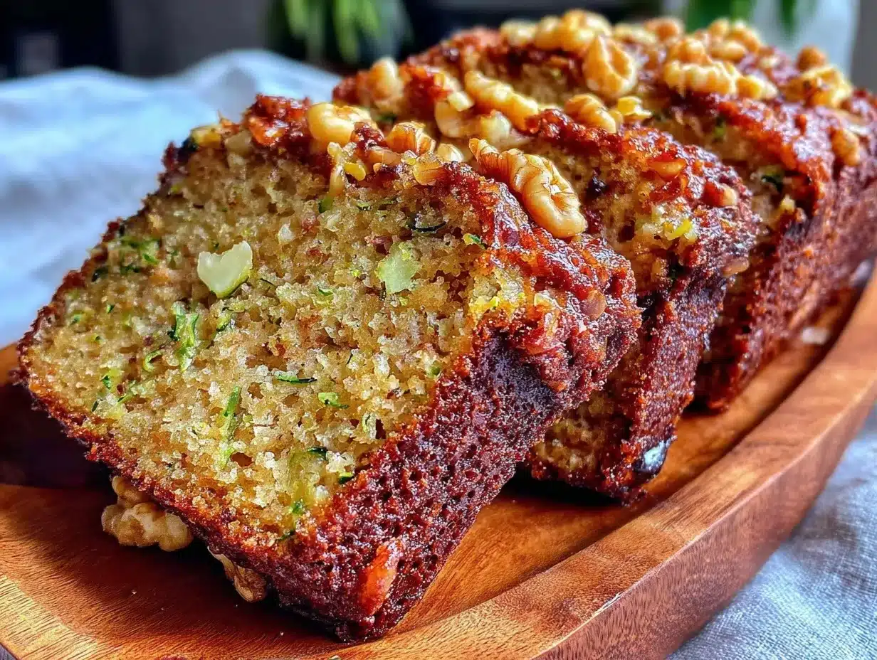 moist zucchini banana bread preparation steps