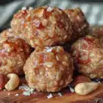 no-bake oat and peanut butter energy balls - featured image