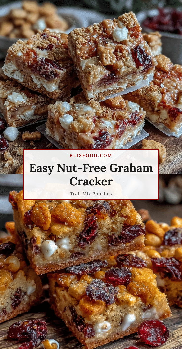 nut-free homemade graham cracker trail mix pouches recipe
