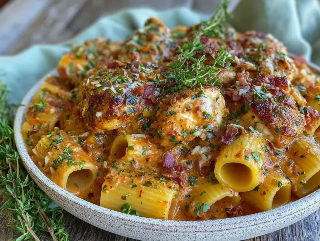 one-pan marry me chicken pasta - featured image