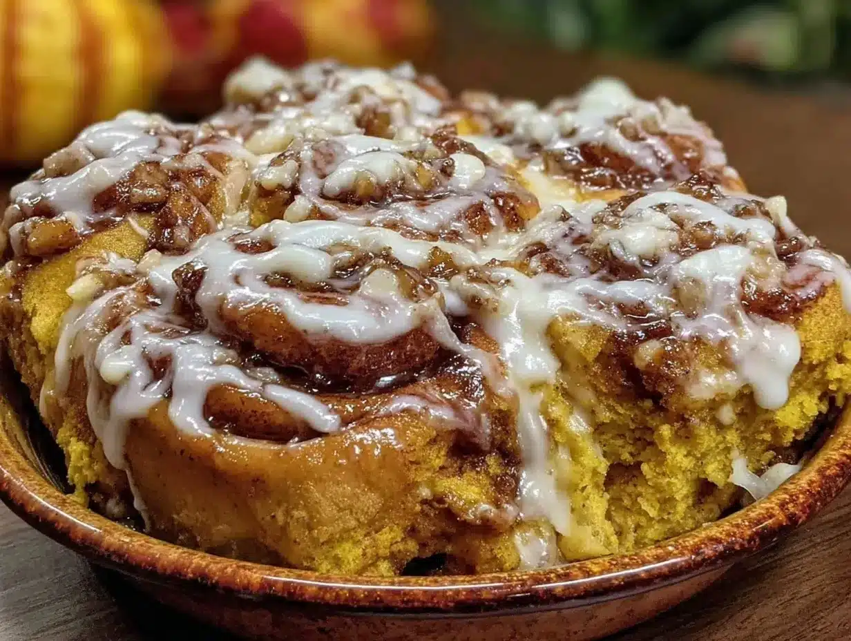pumpkin cinnamon rolls preparation steps