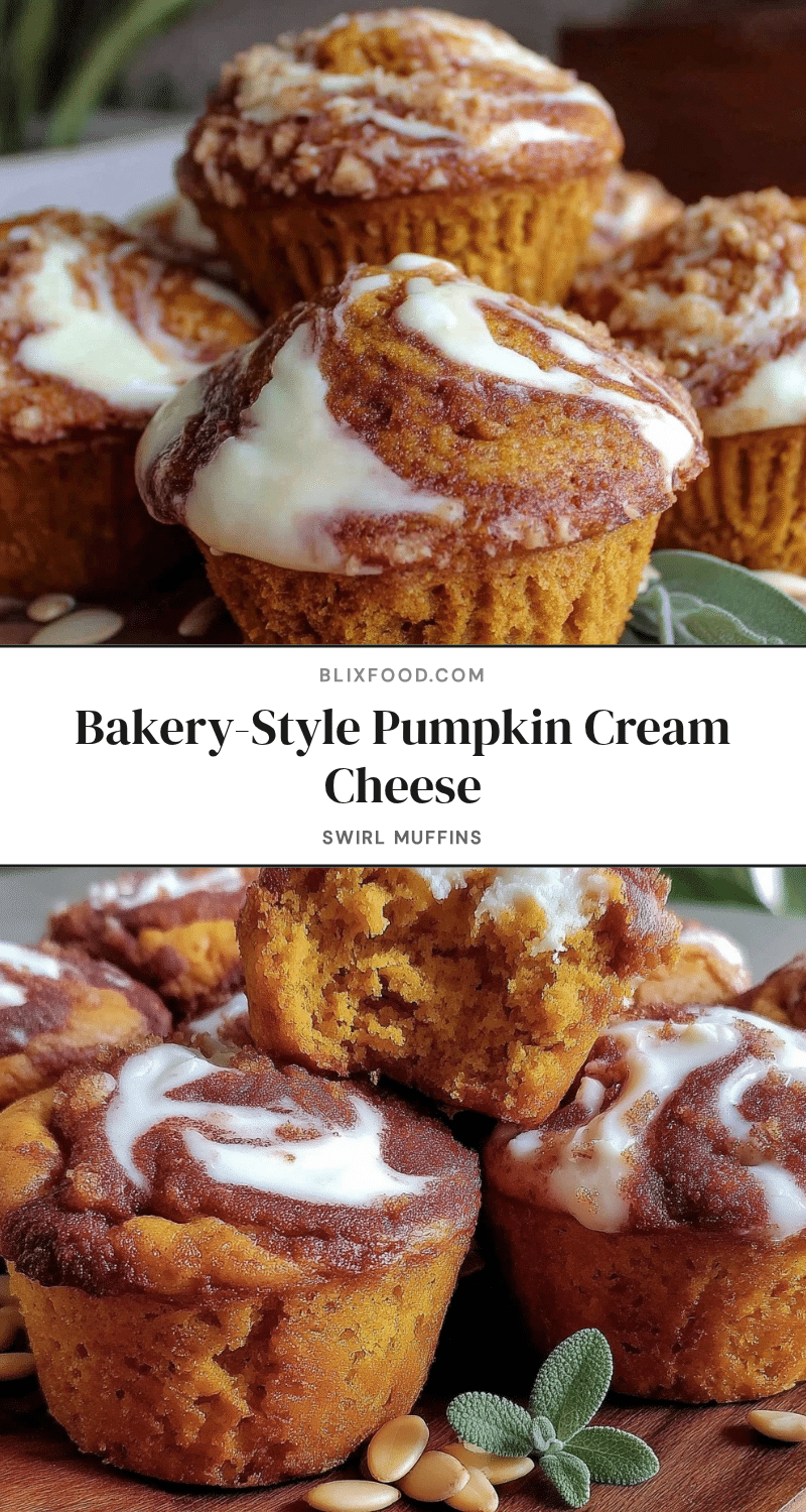 pumpkin cream cheese swirl muffins recipe